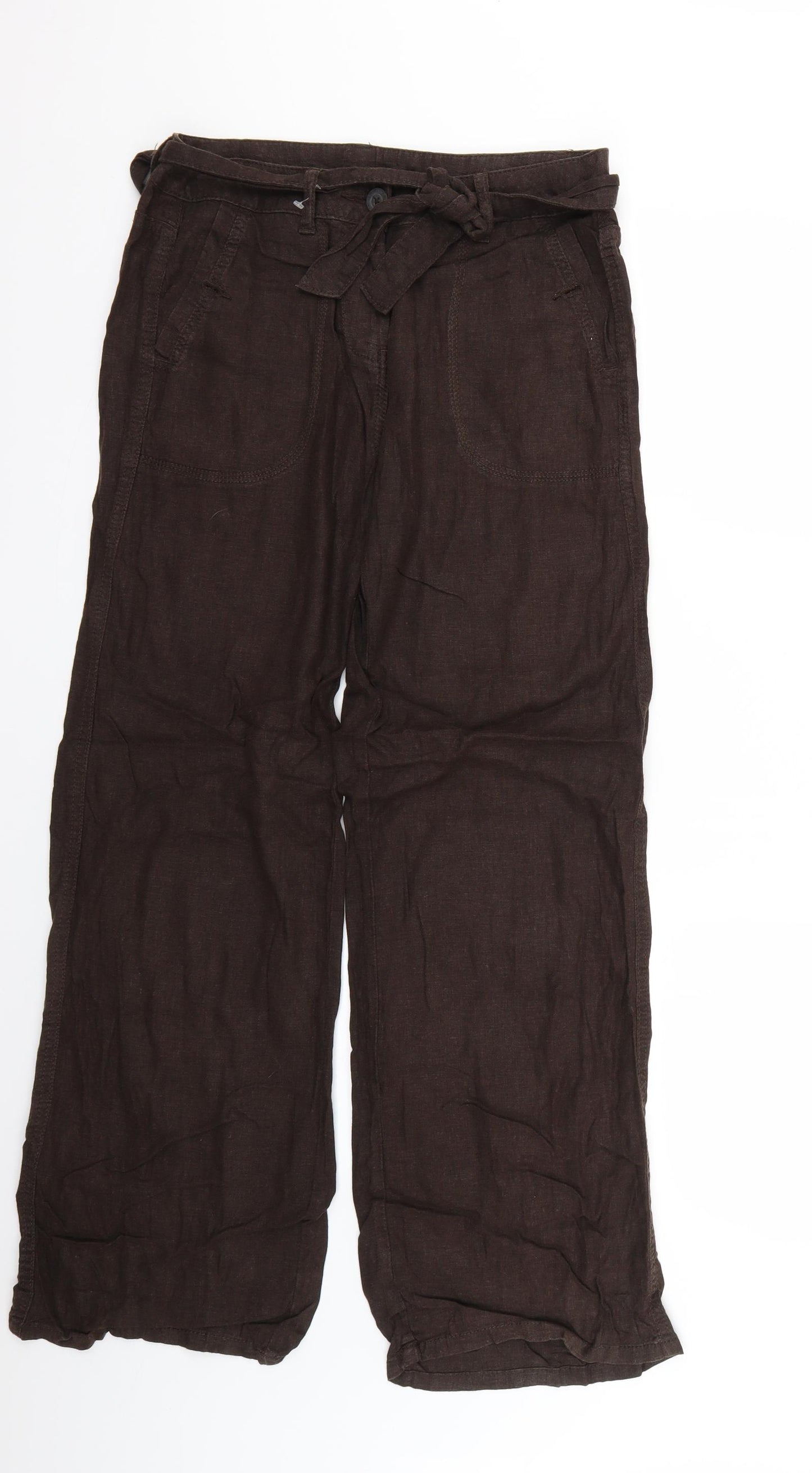 Marks and Spencer Womens Brown   Trousers  Size 8 L27 in