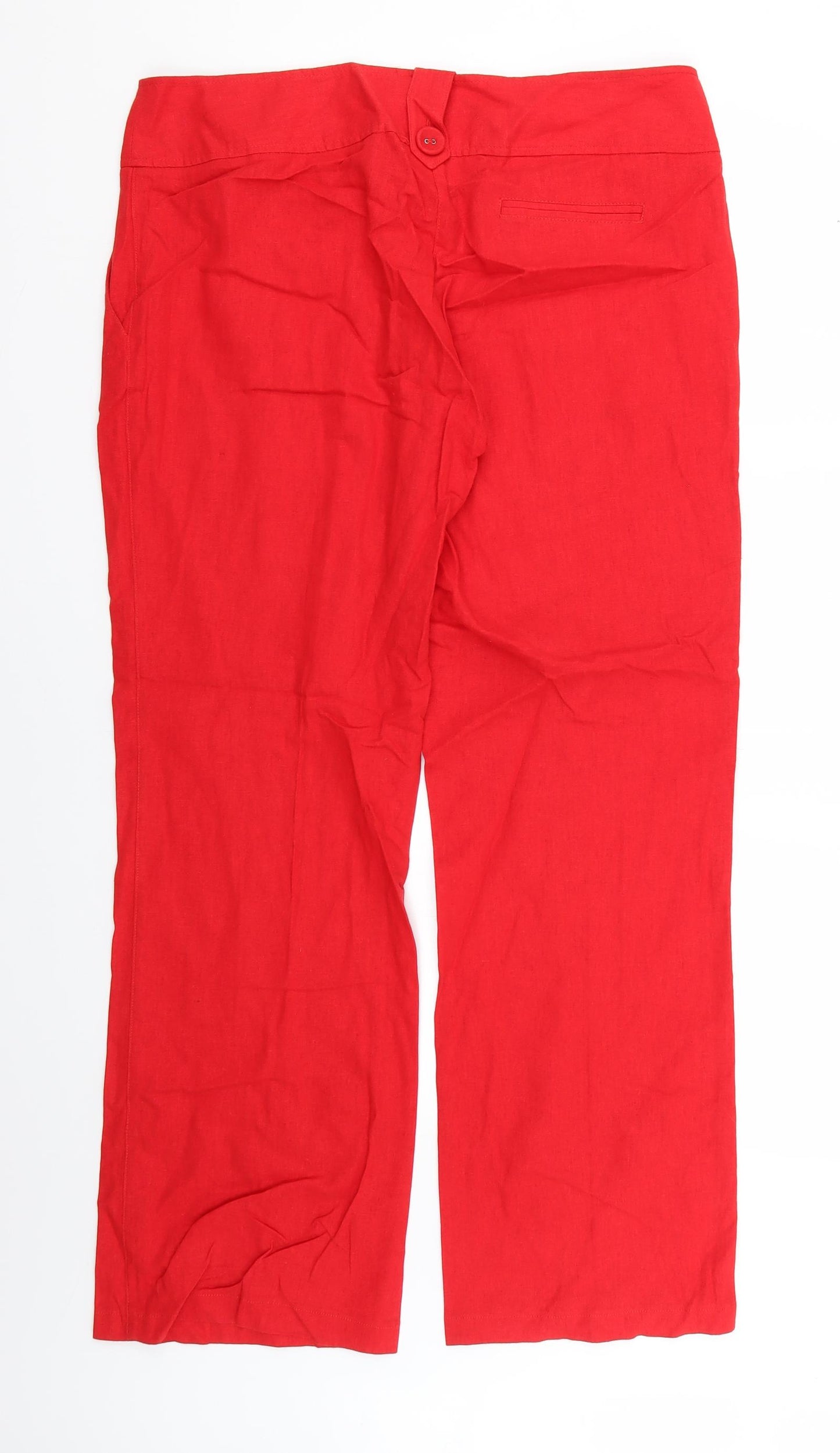 Atmosphere Womens Red   Trousers  Size 14 L28 in