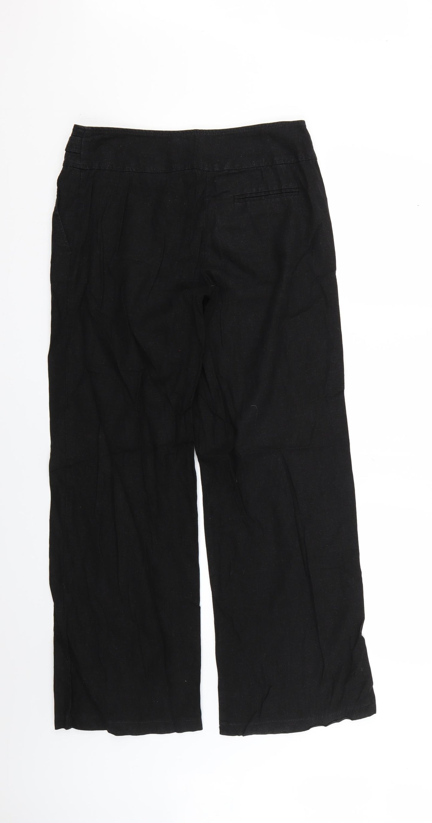 F&F Womens Black   Trousers  Size 8 L27 in