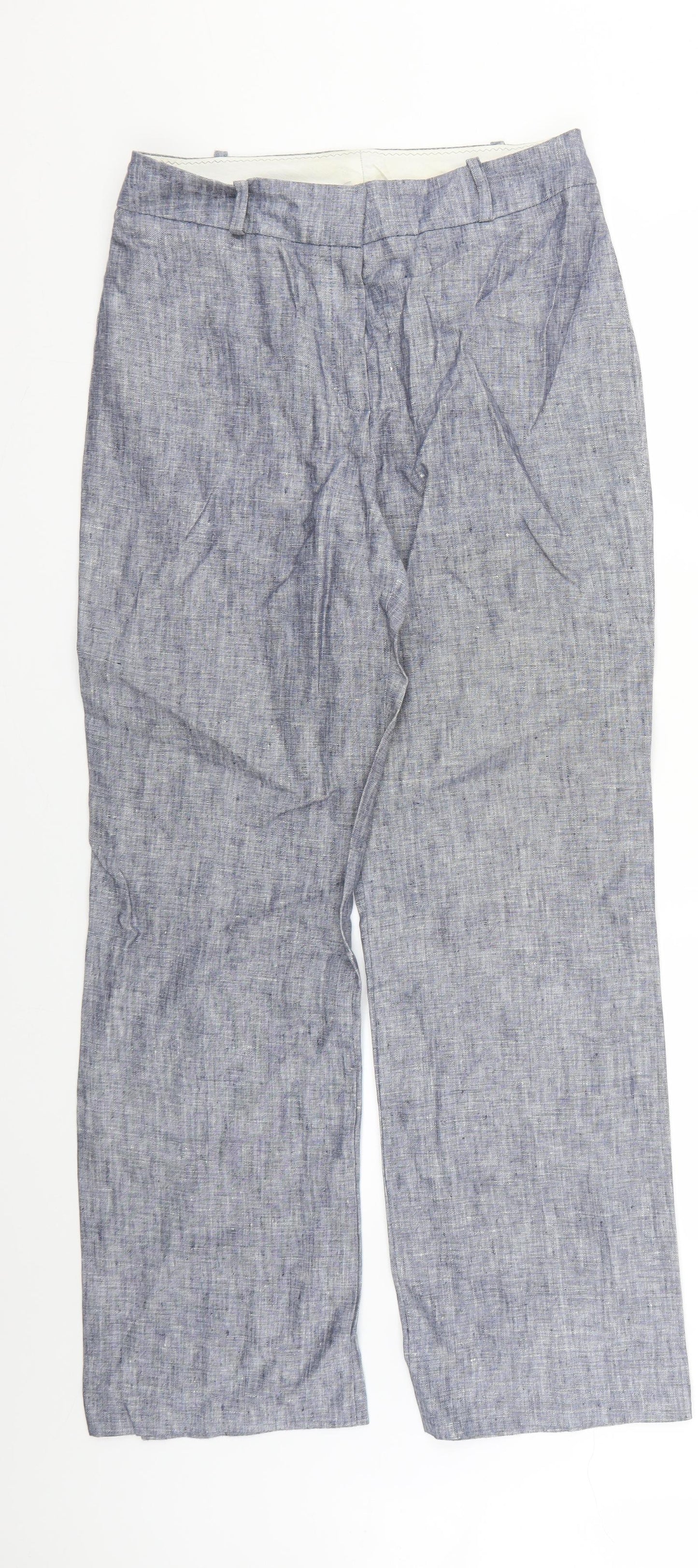 Marks and Spencer Womens Grey   Trousers  Size 10 L26 in