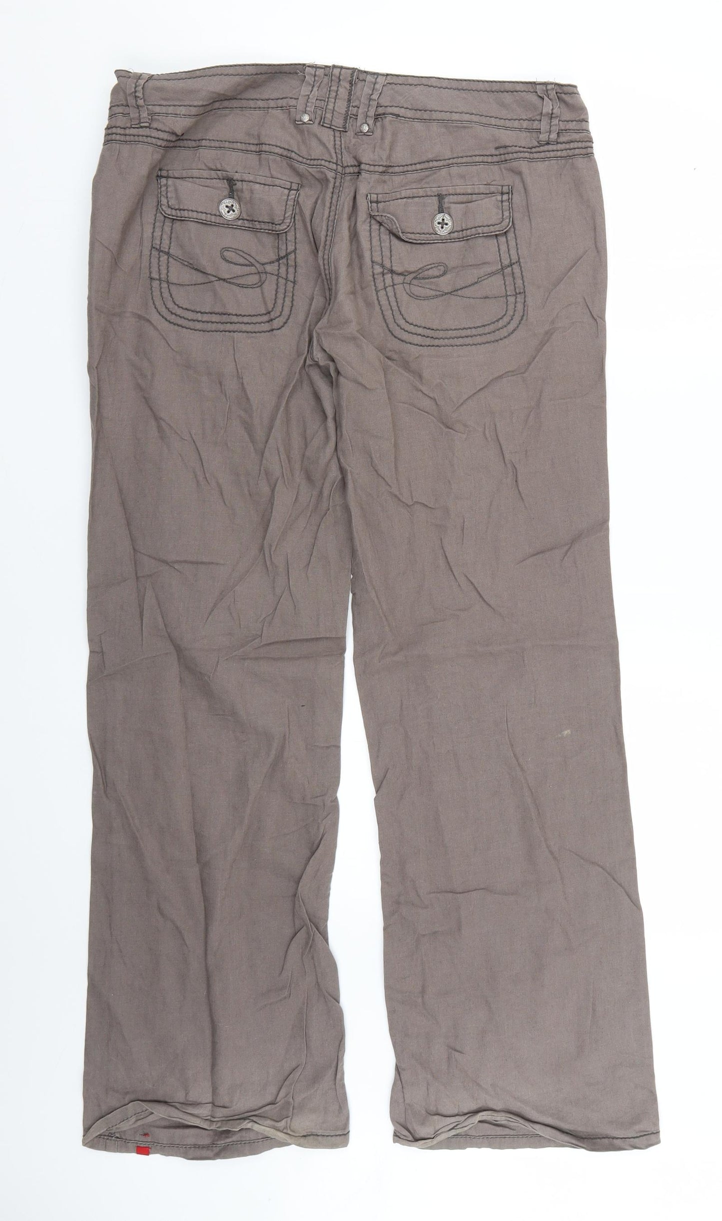 play Womens Brown   Trousers  Size 42 L30 in