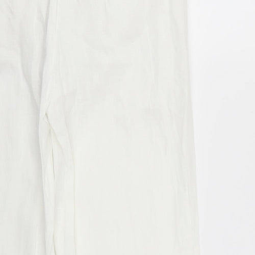 TU Womens White   Trousers  Size 10 L25 in
