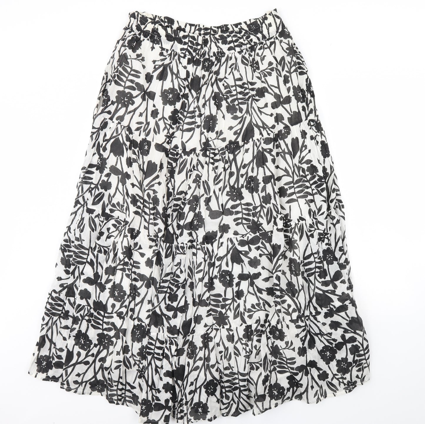 Union Womens White Floral  Flare Skirt Size 18