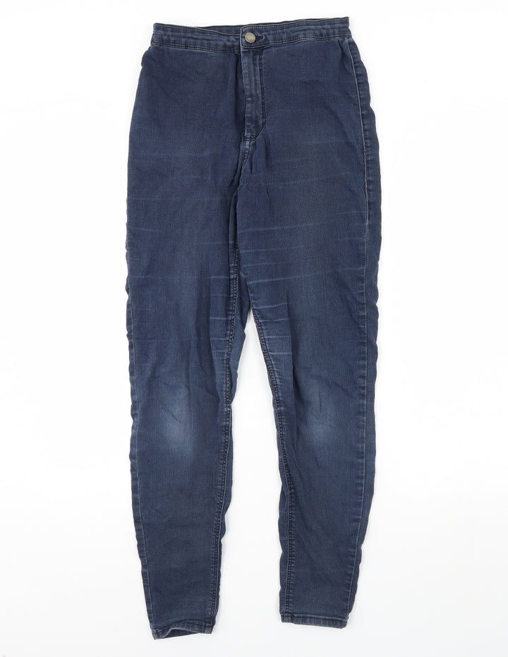 Topshop Womens Blue Denim Skinny Jeans Size 28 L30 in
