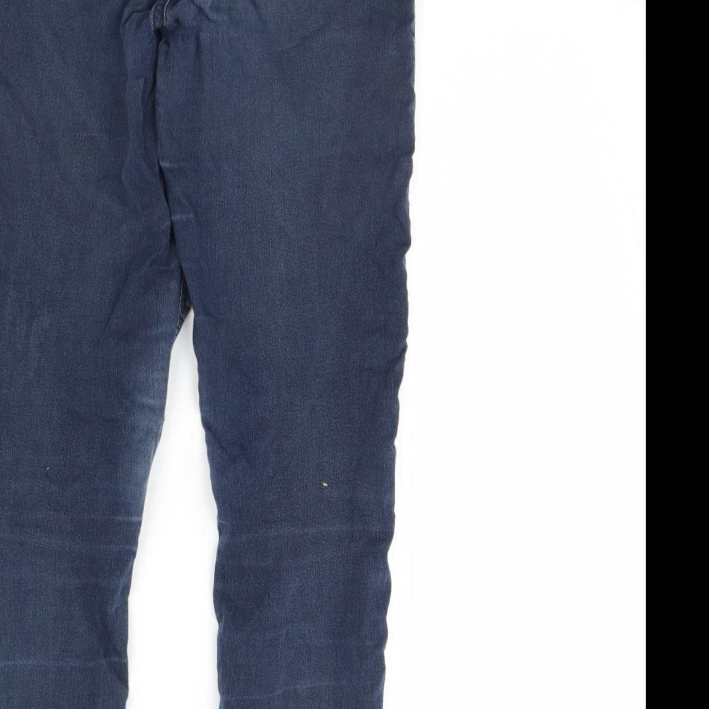Topshop Womens Blue  Denim Skinny Jeans Size 28 L30 in