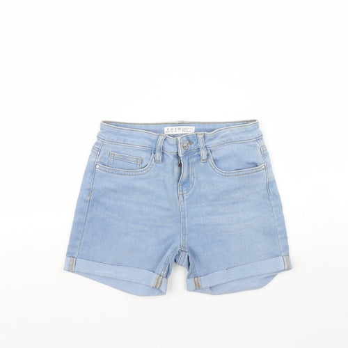 Denim & Co. Womens Blue  Denim Cut-Off Shorts Size 6