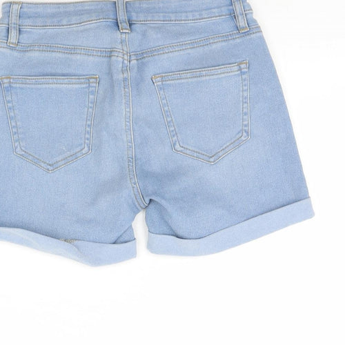 Denim & Co. Womens Blue  Denim Cut-Off Shorts Size 6