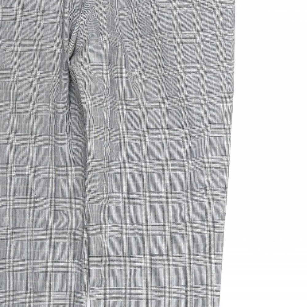 River Island Mens Grey Check  Trousers  Size 36 L32 in