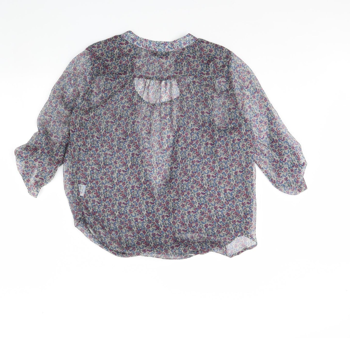 Marina Kaneva Womens Multicoloured Floral  Basic Blouse Size 14