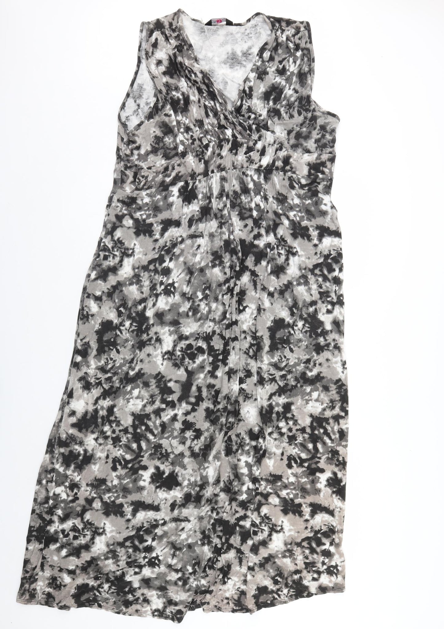 Marina Kaneva Womens Brown Geometric  Maxi  Size 18