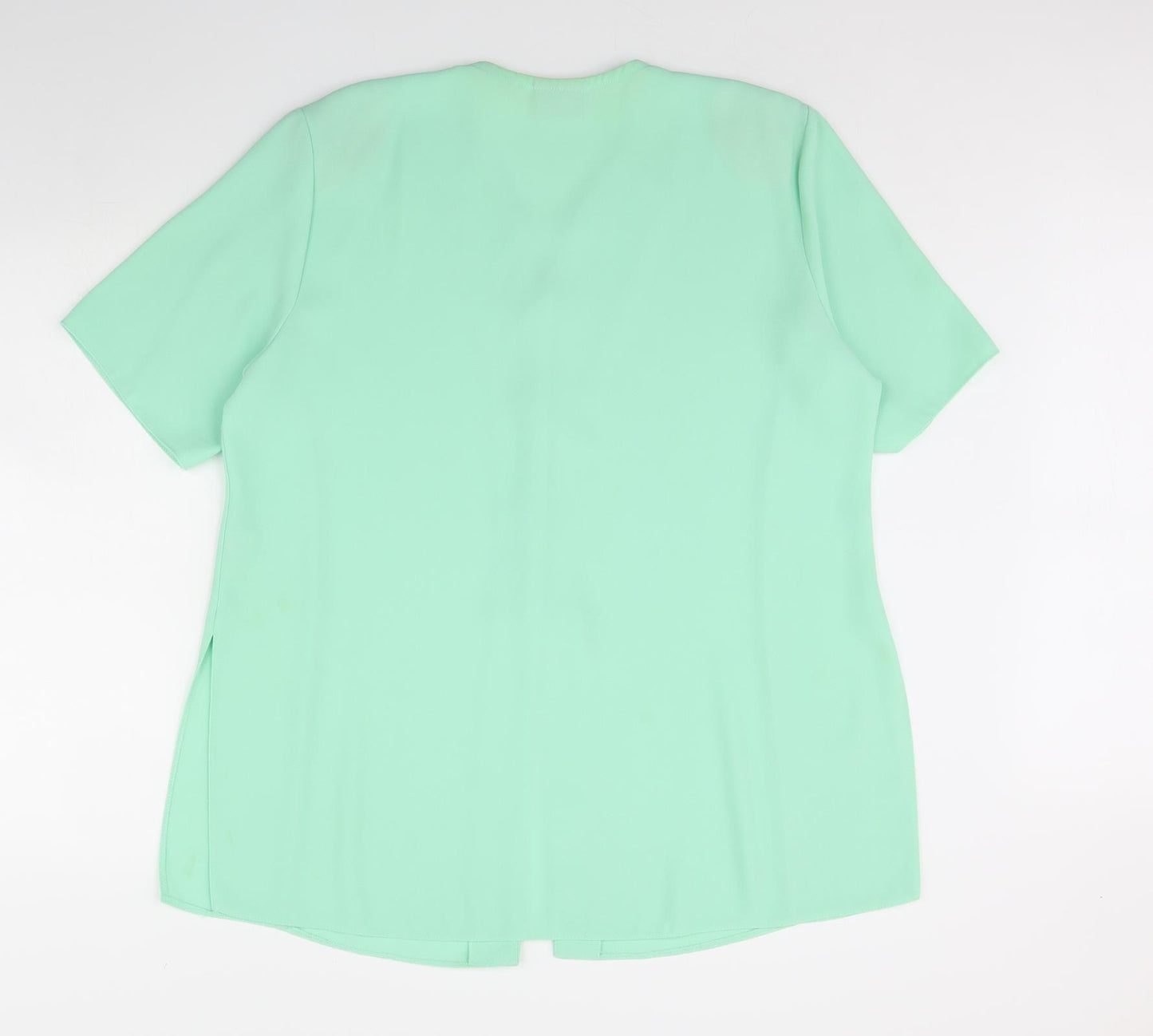 Gypsy Rose Womens Green   Basic Blouse Size 20  - Shoulder Pads