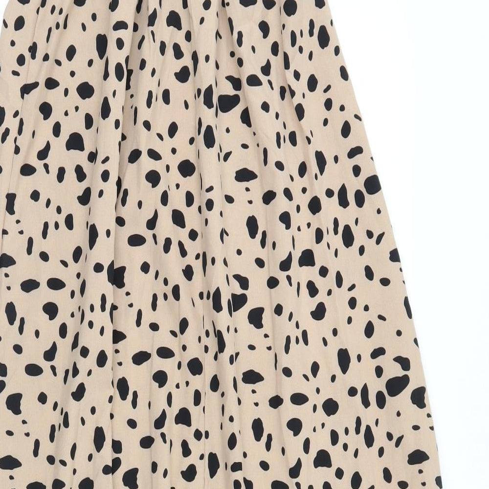 SheIn Womens Brown Animal Print  Maxi  Size S