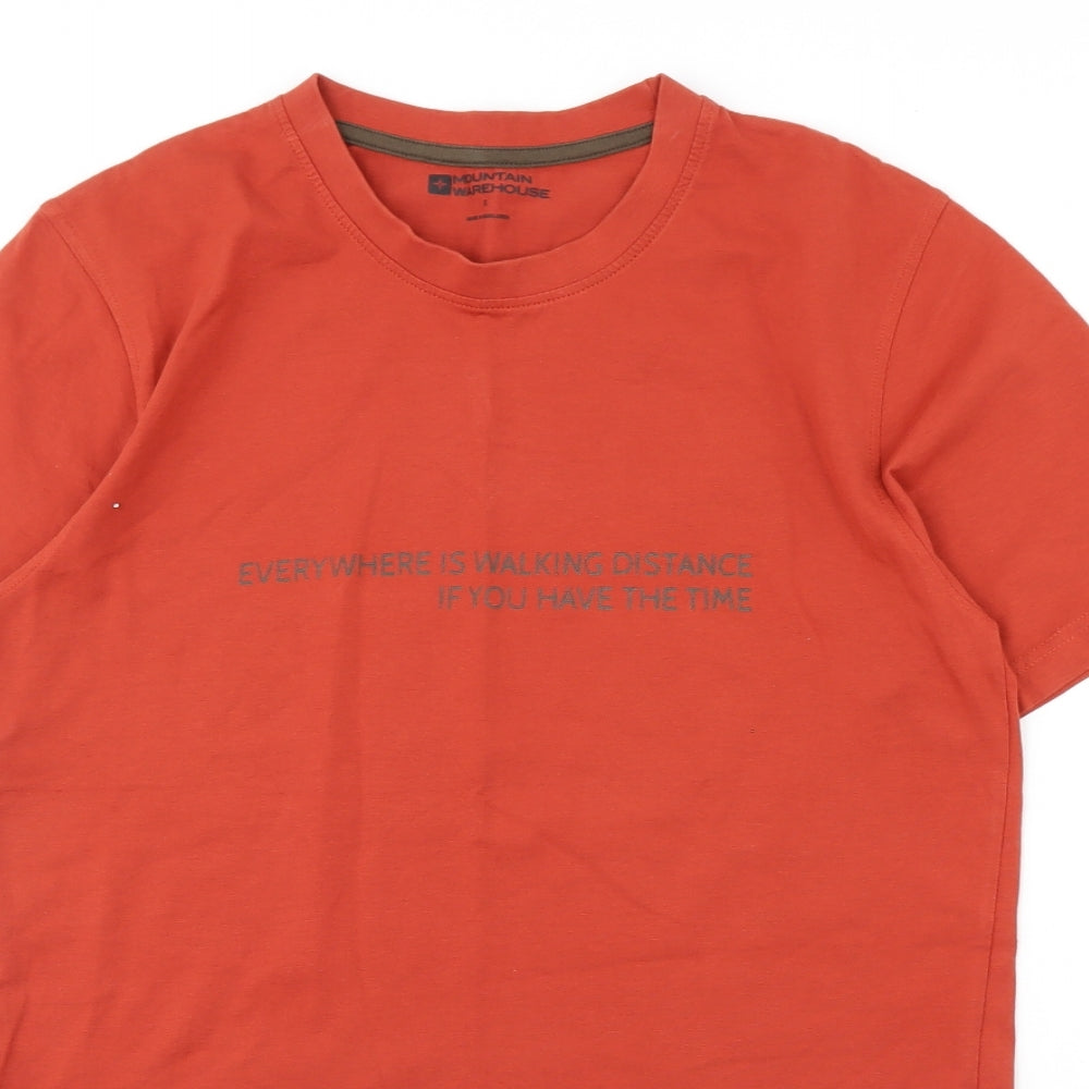 Mountain Warehouse Mens Orange    T-Shirt Size S