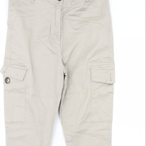 Papaya Womens Beige   Trousers  Size 16 L30 in