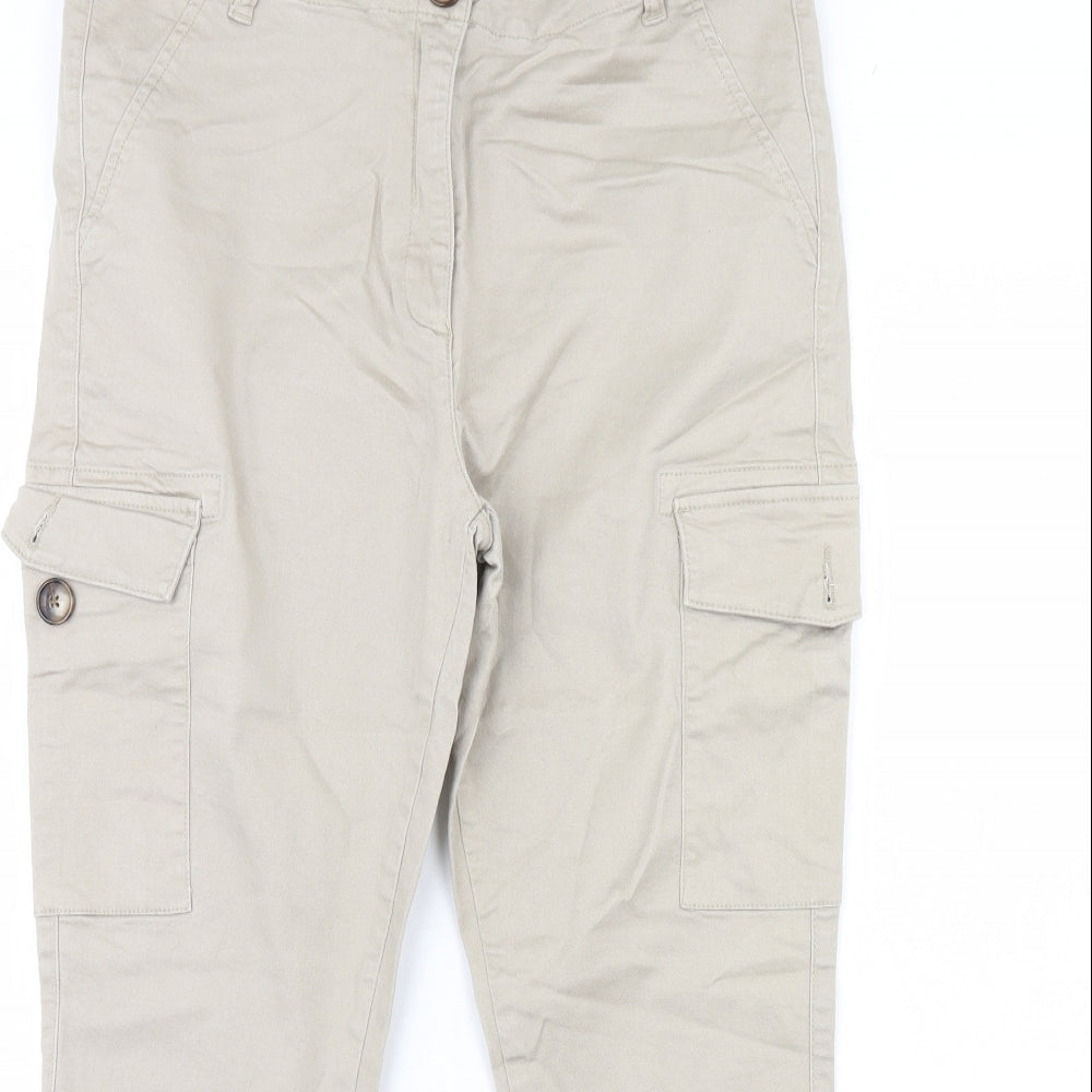 Papaya Womens Beige   Trousers  Size 16 L30 in