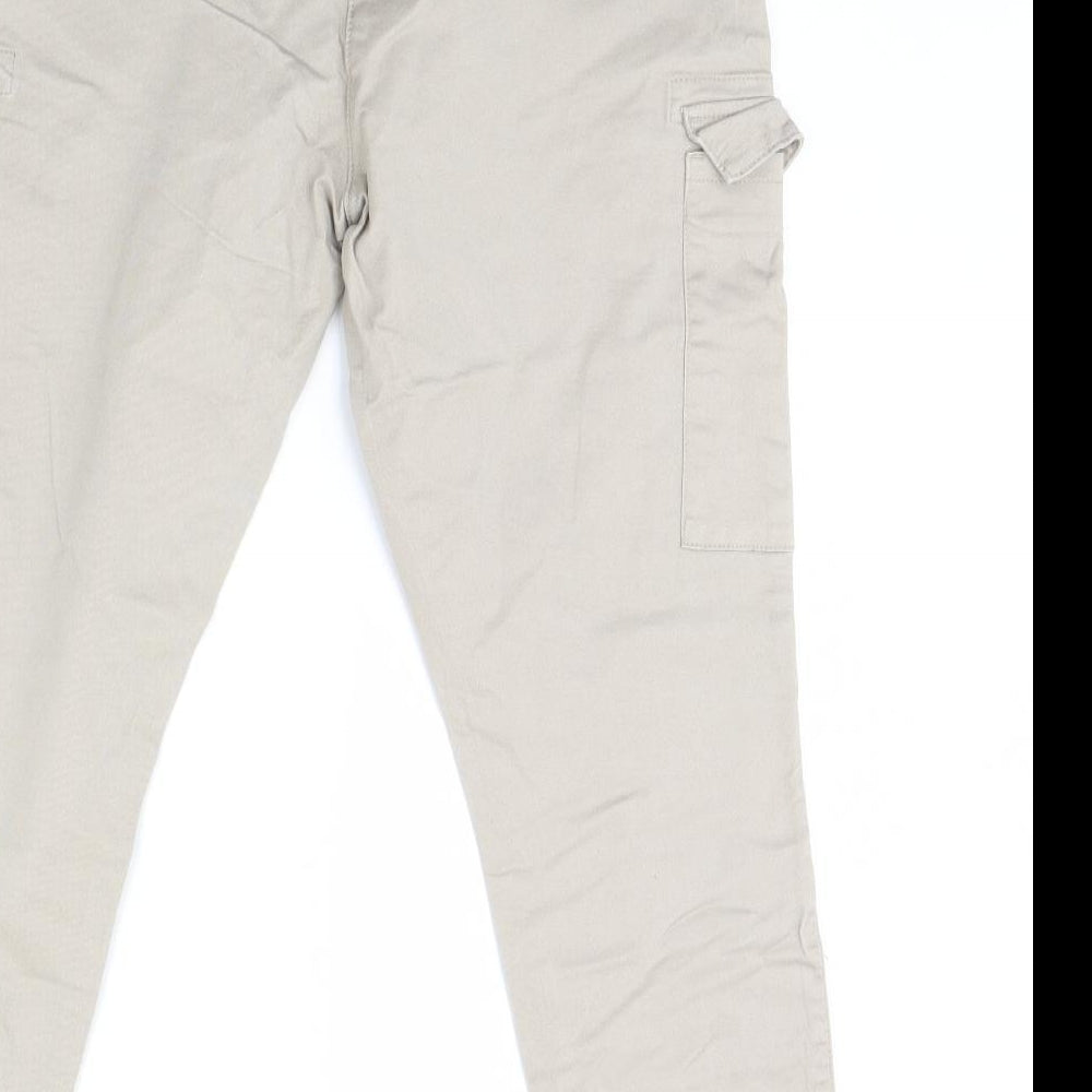 Papaya Womens Beige   Trousers  Size 16 L30 in