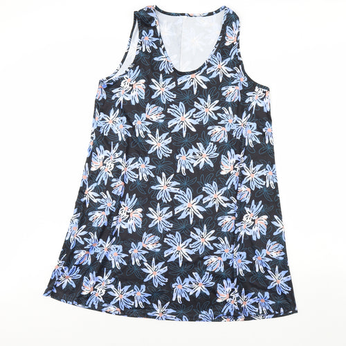 Preworn Womens Blue Floral  Mini  Size S