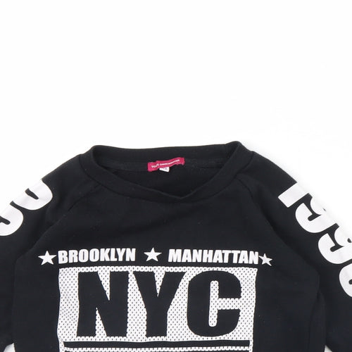 Young Dimension Girls Black   Pullover Jumper Size 7 Years