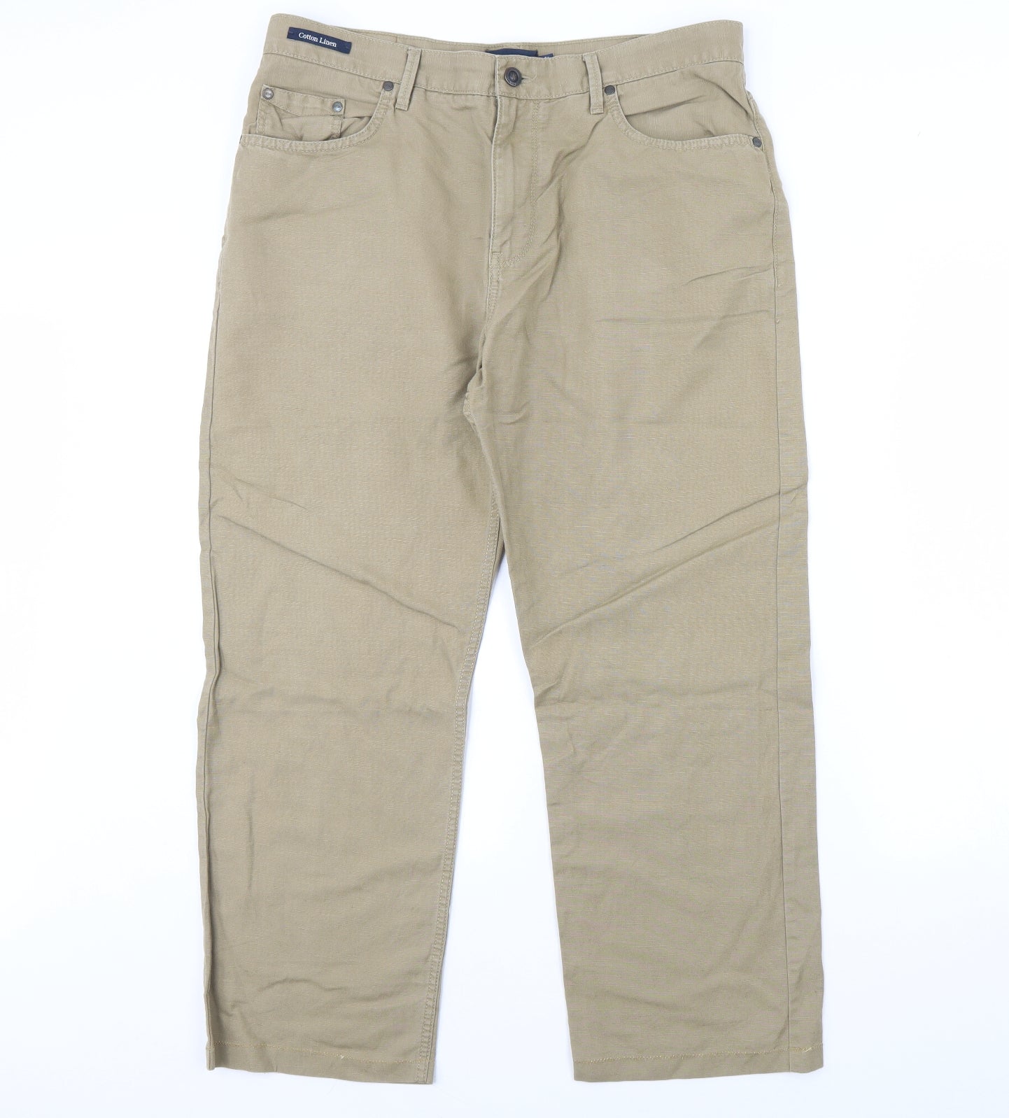 M&S Mens Beige   Trousers  Size 34 L29 in