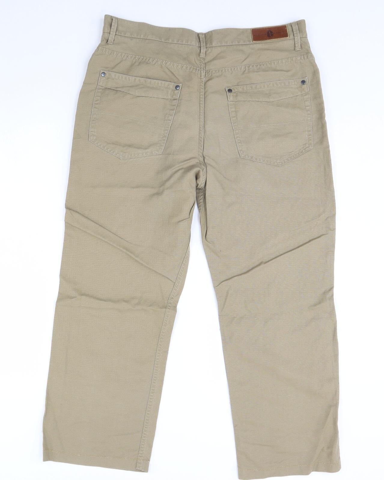 M&S Mens Beige   Trousers  Size 34 L29 in