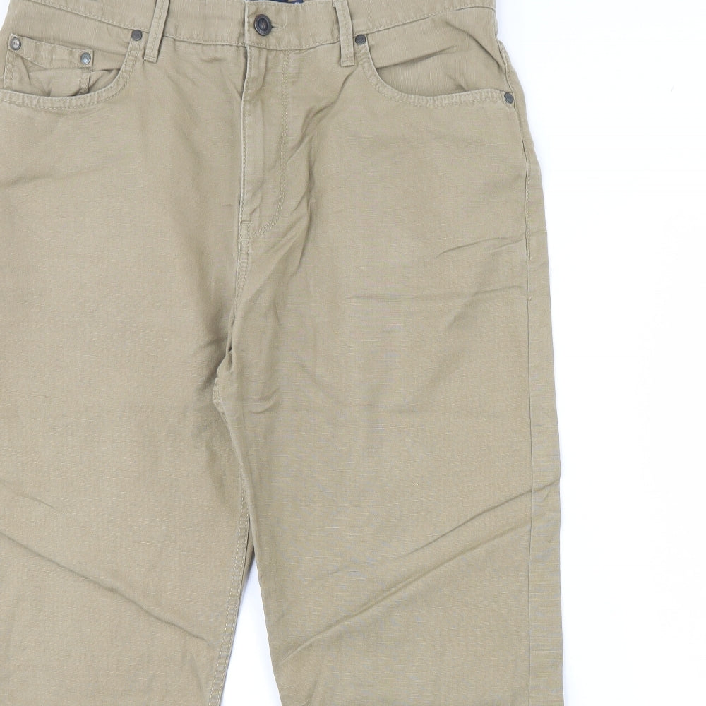 M&S Mens Beige   Trousers  Size 34 L29 in