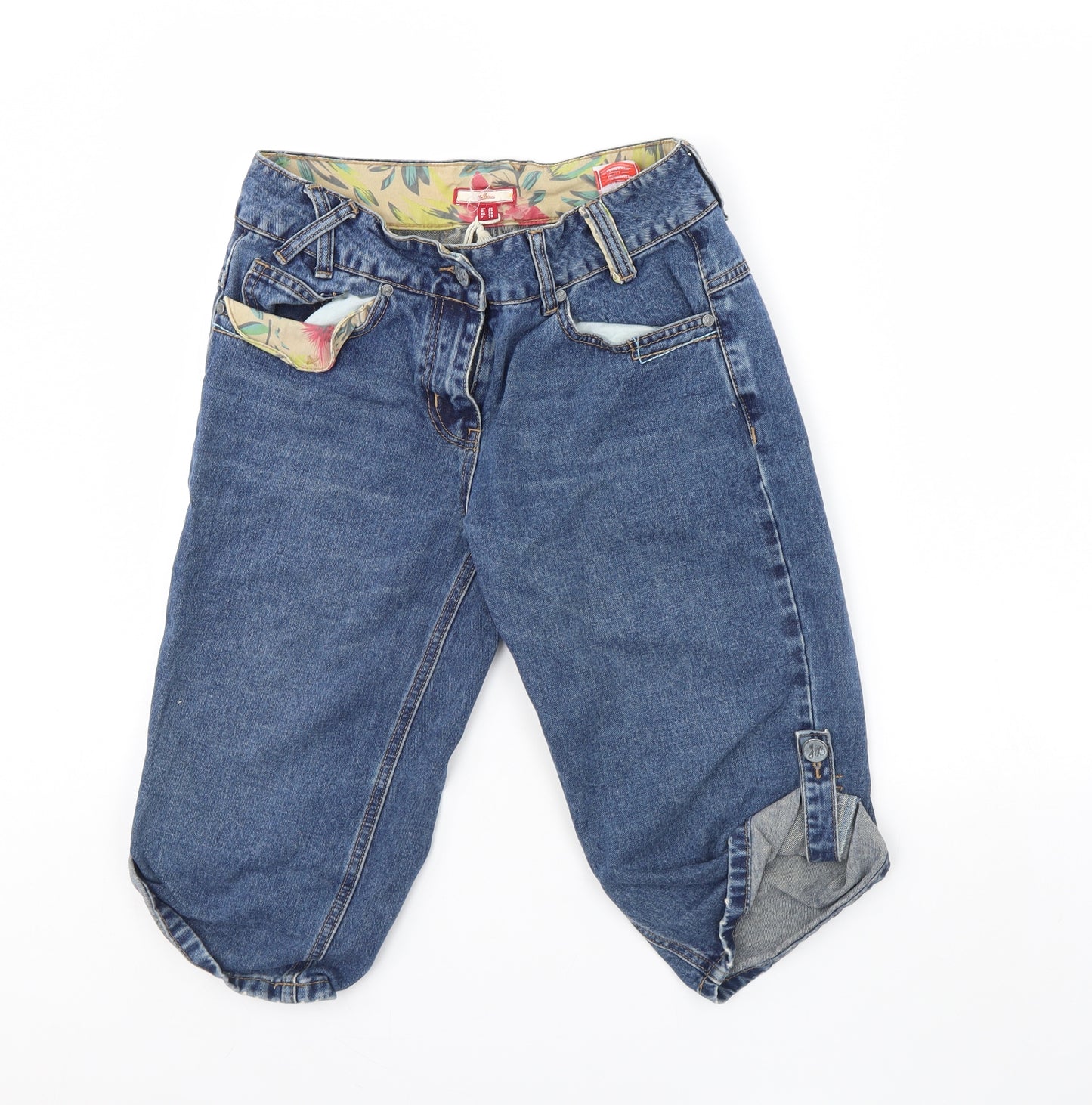 Joe Browns Womens Blue  Denim Boyfriend Shorts Size 10