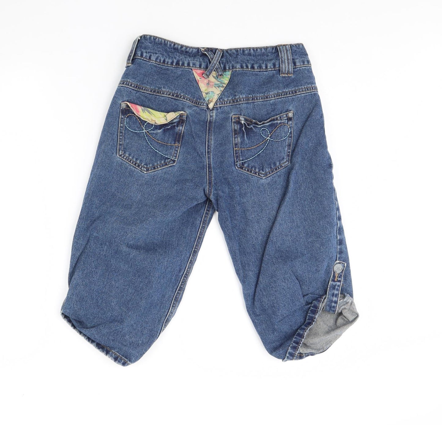 Joe Browns Womens Blue  Denim Boyfriend Shorts Size 10