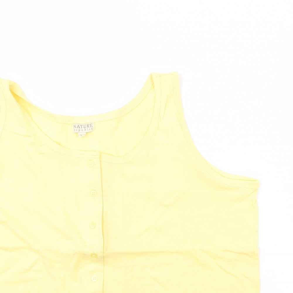 Nature Republic Womens Yellow   Basic Tank Size L