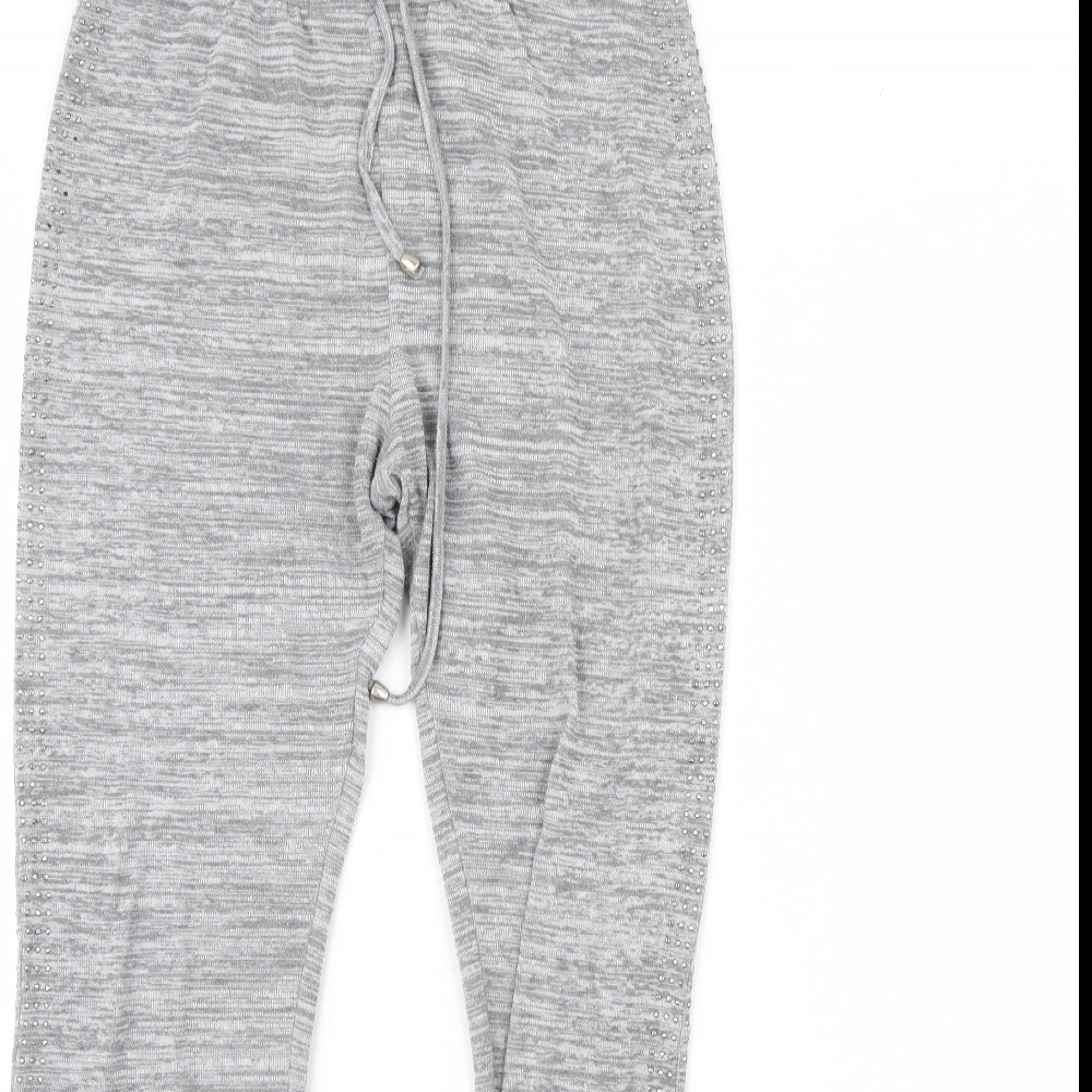 Portobello Womens Grey   Jogger Trousers Size S L29 in