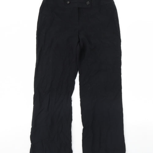 m&s Womens Black   Dress Pants Trousers Size 12 L30 in