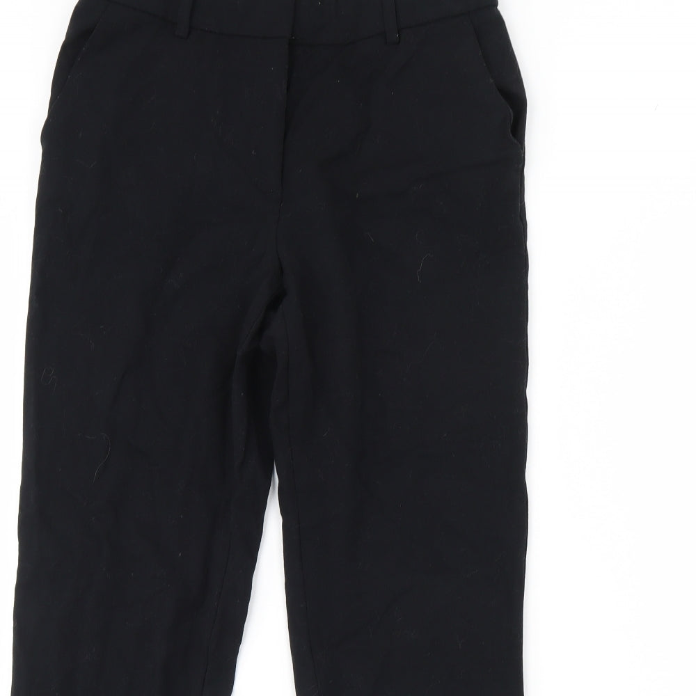 m&s Womens Black   Trousers  Size 10 L28 in