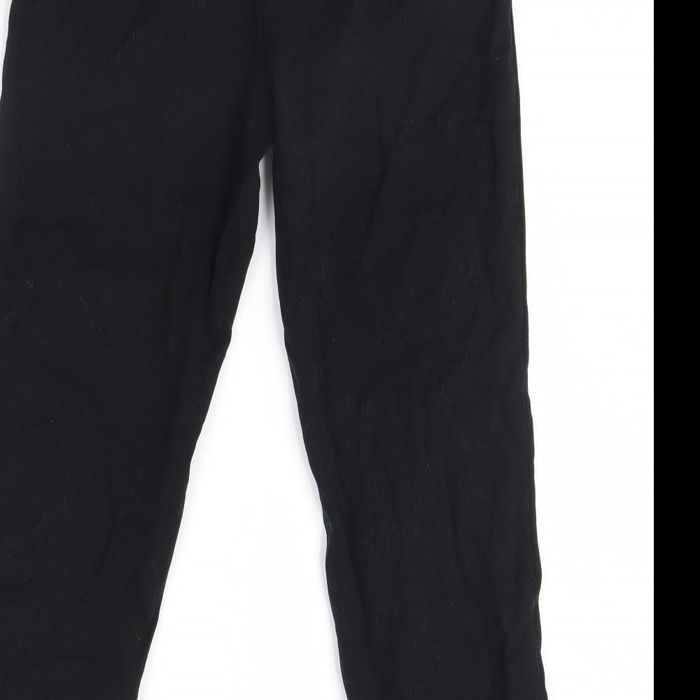 m&s Womens Black   Trousers  Size 10 L28 in