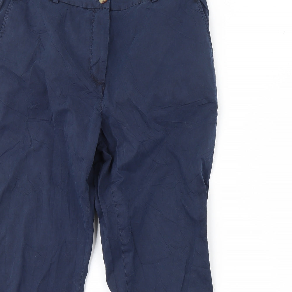 m&s Womens Blue   Trousers  Size 14 L28 in