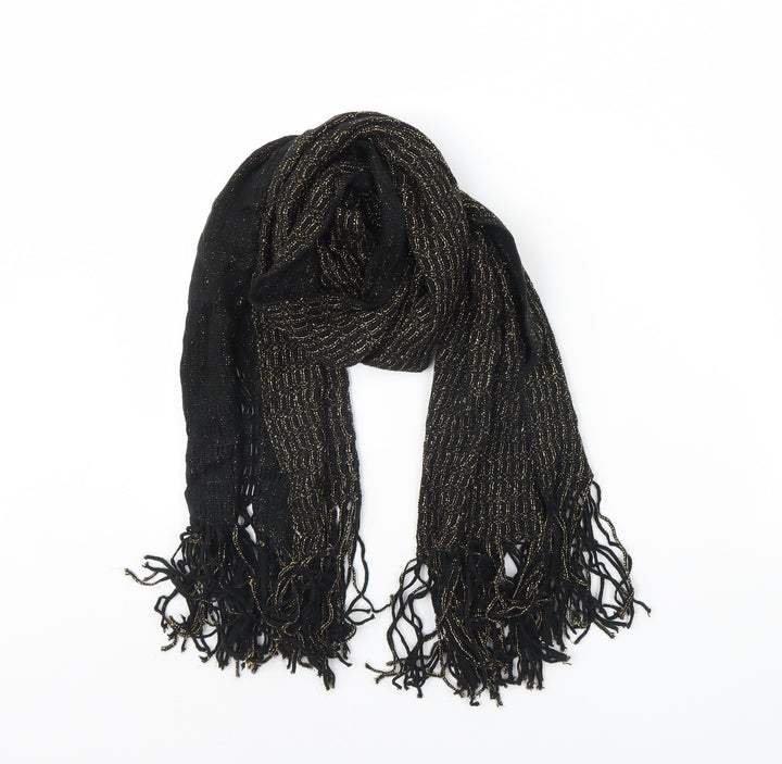 Preworn Womens Black    Scarf