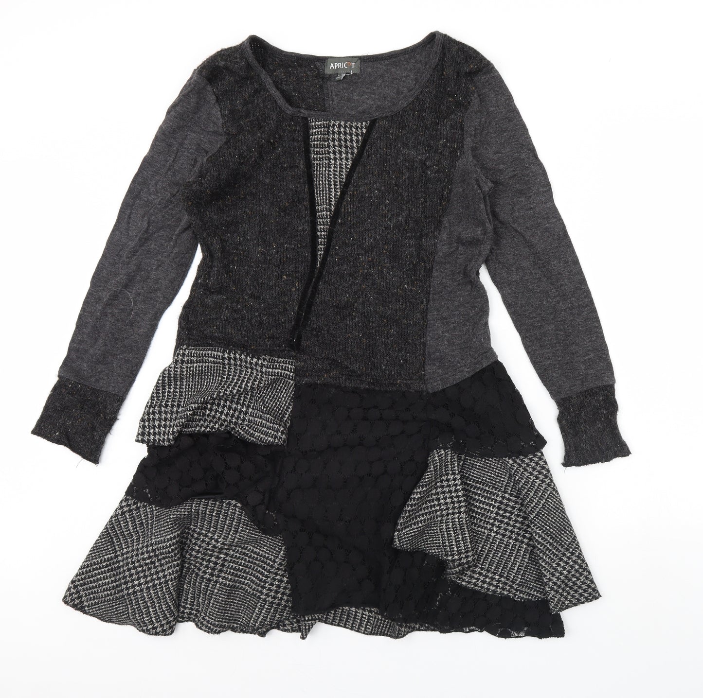 Apricot Womens Grey   Jumper Dress  Size 14