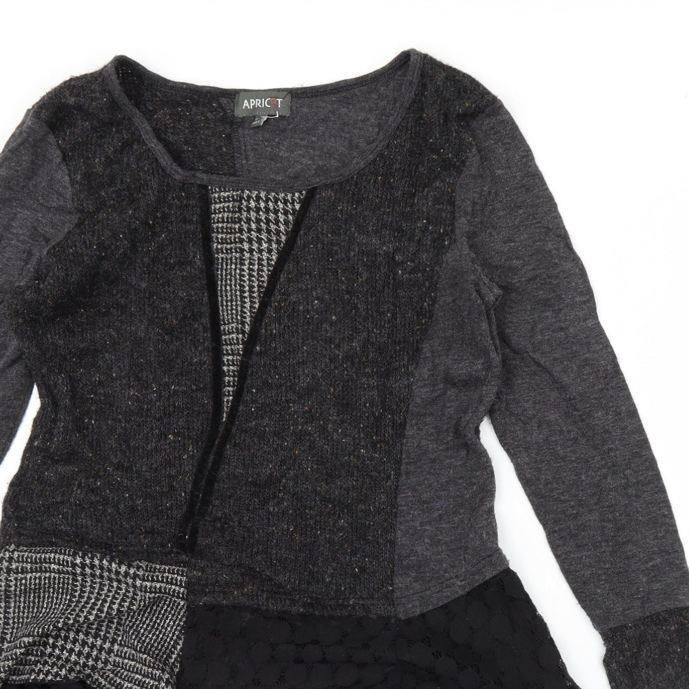 Apricot Womens Grey   Jumper Dress  Size 14