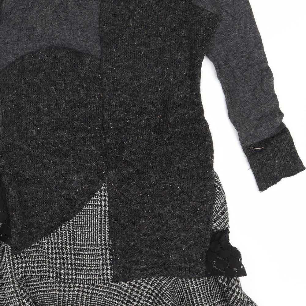 Apricot Womens Grey   Jumper Dress  Size 14