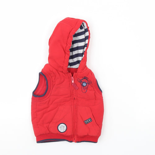 George Baby Red   Gilet Coat Size 3-6 Months  - Disney