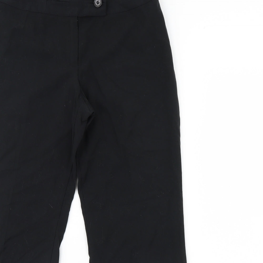 m&s Womens Black   Trousers  Size 12 L31 in