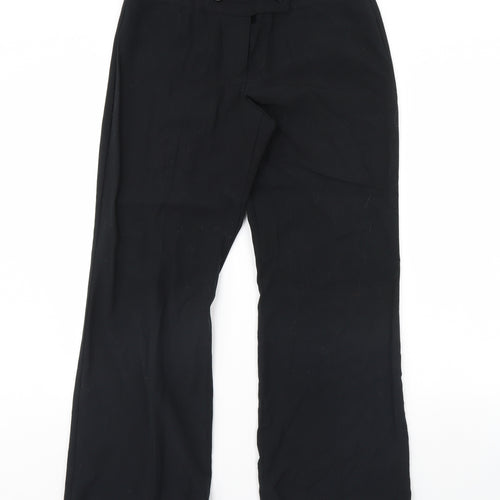 M&S Womens Black   Trousers  Size 12 L30 in