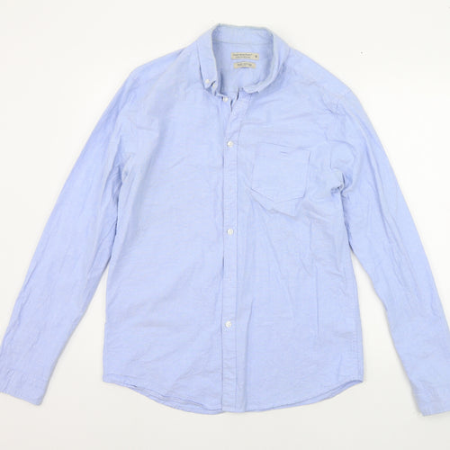Cedar Wood State Mens Blue    Button-Up Size M