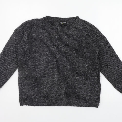 Sunshine Soul Womens Grey   Pullover Jumper Size S