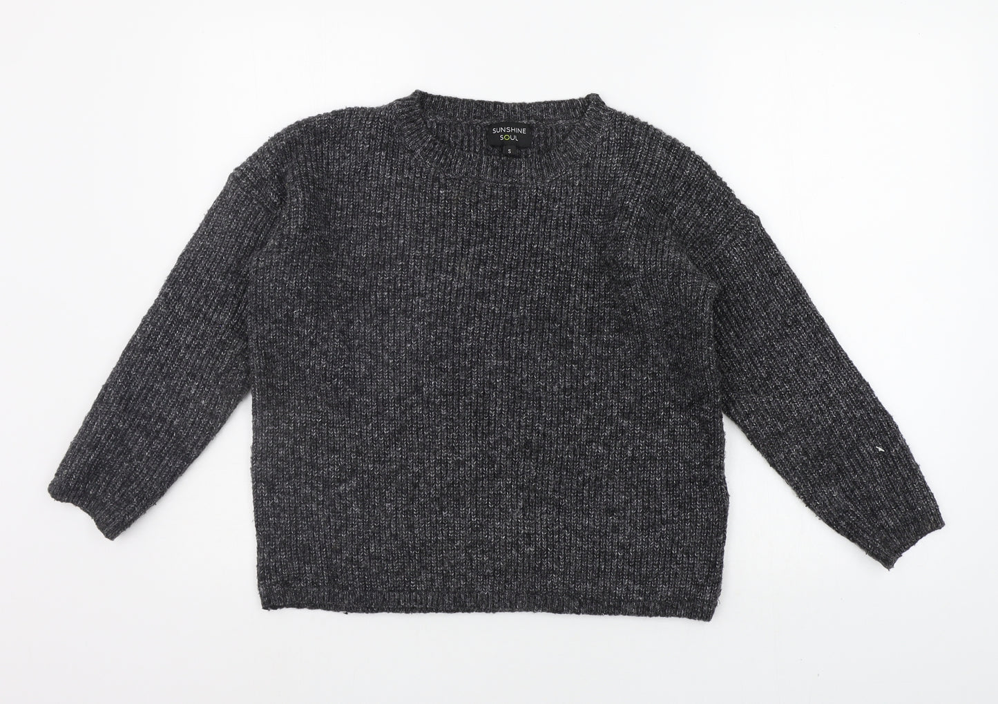Sunshine Soul Womens Grey   Pullover Jumper Size S