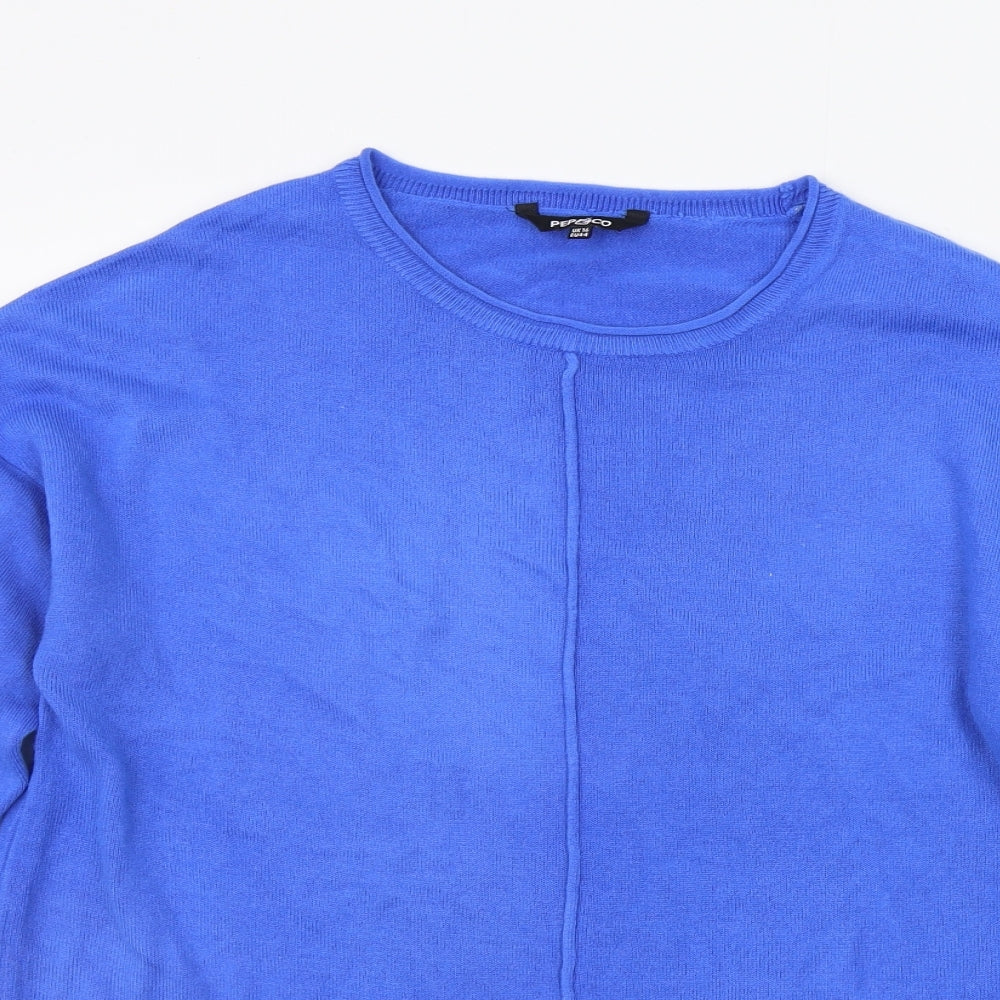 pEP&CO Womens Blue   Pullover Jumper Size 16
