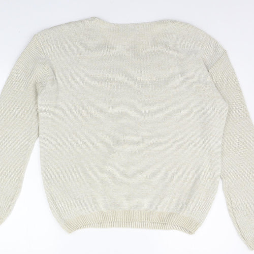 internationale Womens Beige   Pullover Jumper Size L
