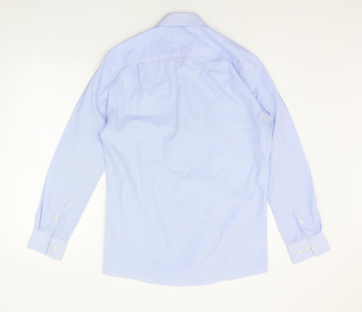 Tailor & Cutter Mens Blue Striped   Polo Size 15