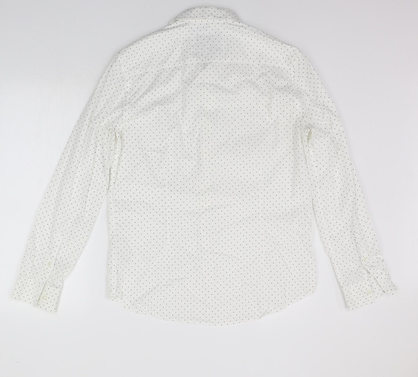 Burton menswear Mens White Geometric   Button-Up Size M