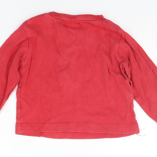 Earlydays Baby Red   Basic T-Shirt Size 18-24 Months  - DINOSAUR