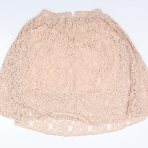 Boohoo Womens Beige   A-Line Skirt Size 14