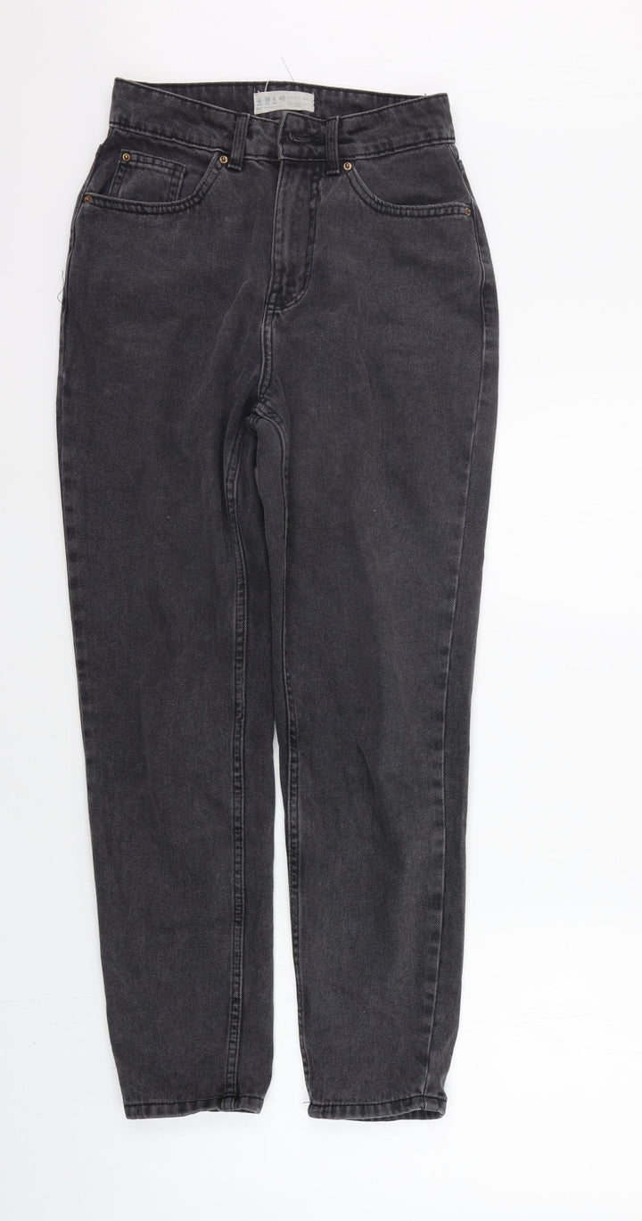 Primark Womens Grey Straight Jeans Size 8 L29 in